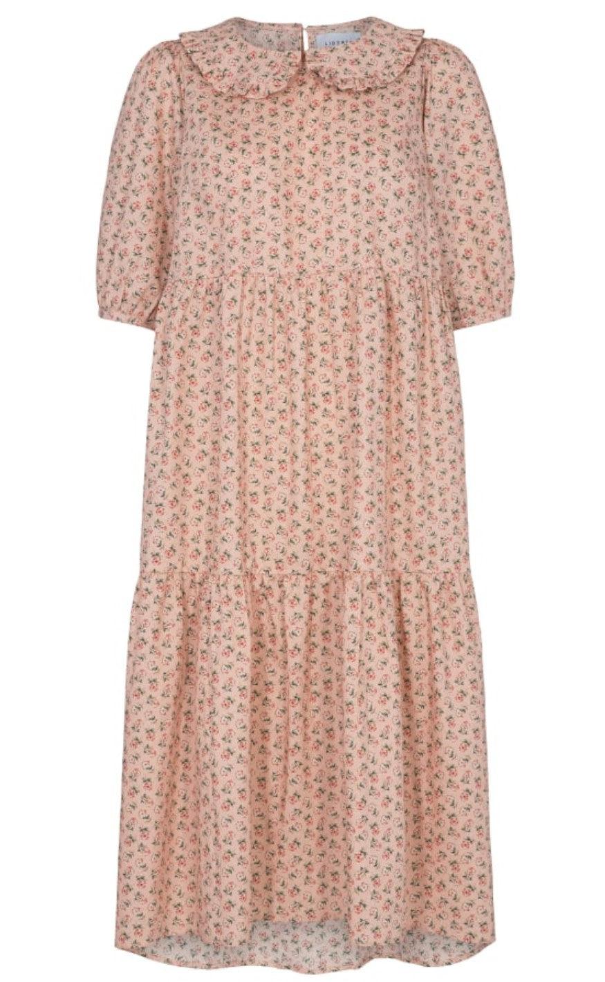 Liberte Kjole - Vallie - Dusty Rose Flower