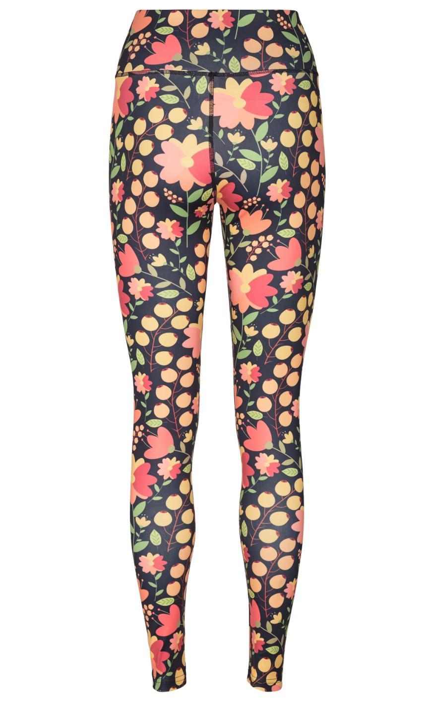 Liberte Leggings - Nicole - Black Yellow Flower