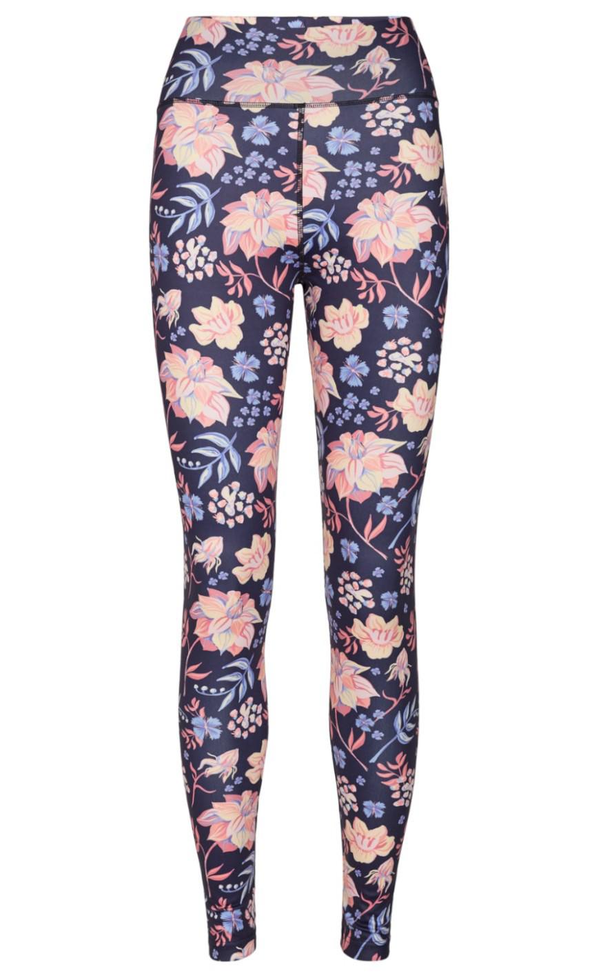 Liberte Leggings - Nicole - Navy Rose Flower