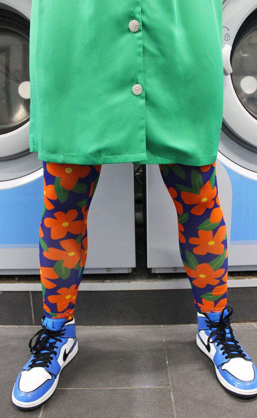 Liberte Leggings - Nilla - Orange Big Flower