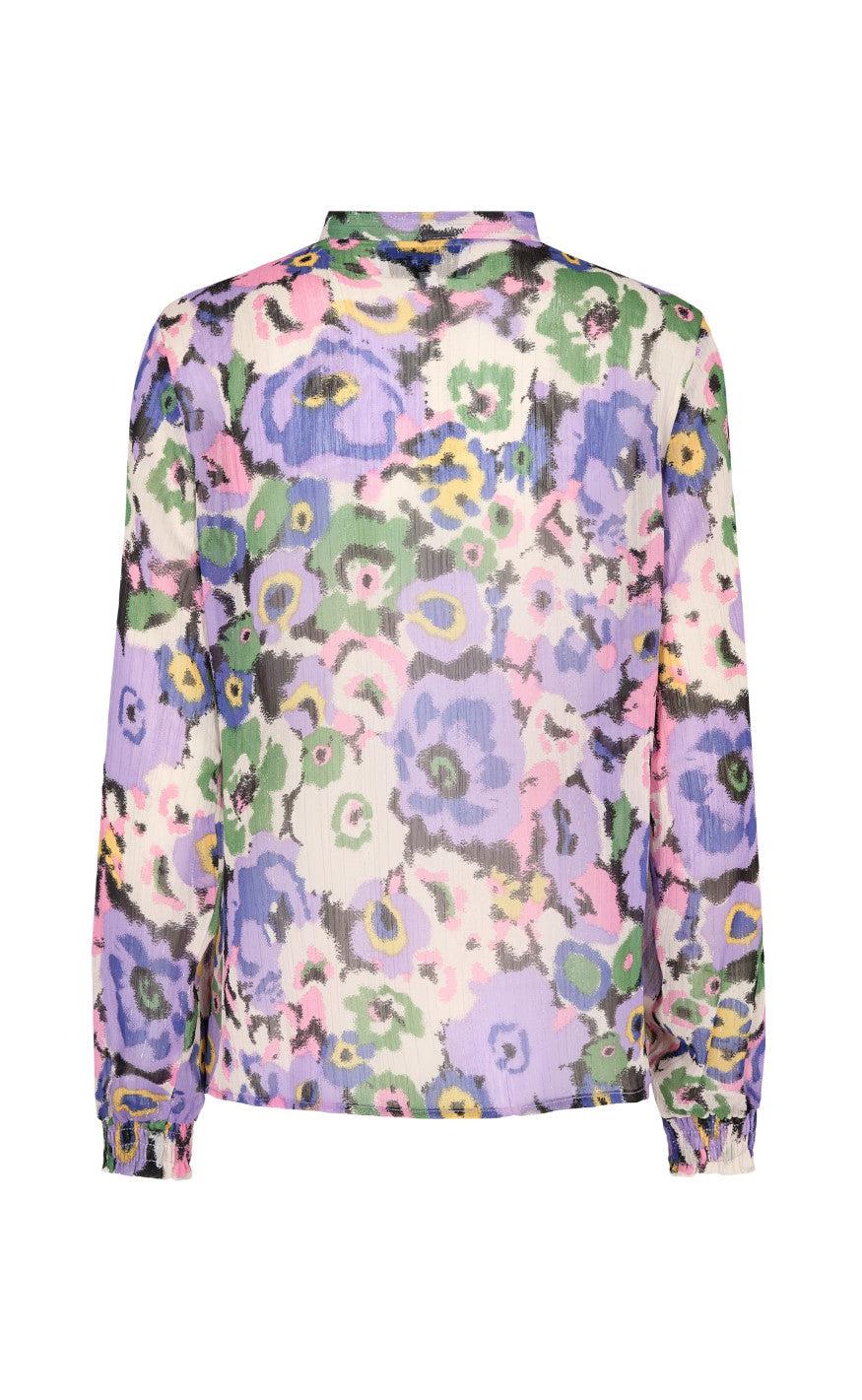 Liberte Skjorte - Maggie - Lavender Blurry Flower