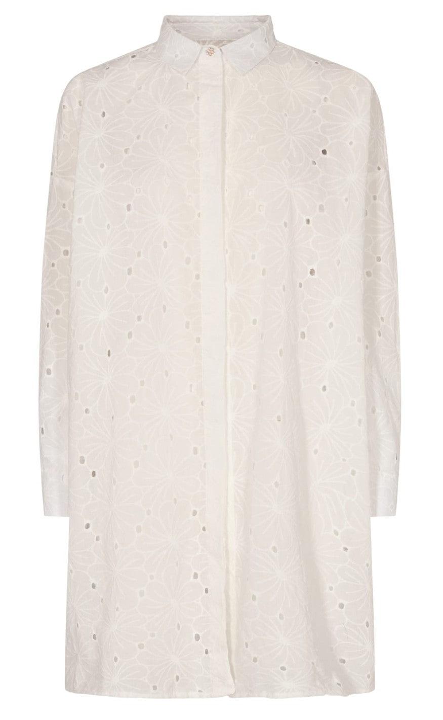 Liberte Skjorte - Susan - White Broidery Anglaise