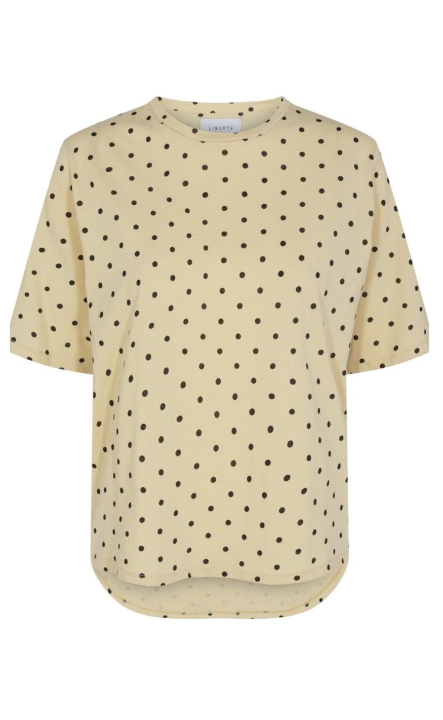 Liberte T-shirt - Bailey - Yellow Black Dot