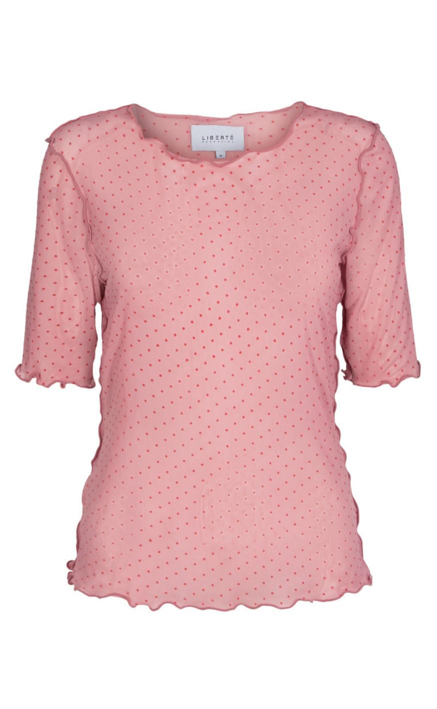 Liberte Top - Mesh - Rose Red Dot