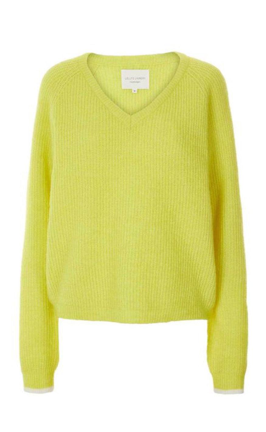 Lollys Laundry Bluse - Aliza - Neon Yellow