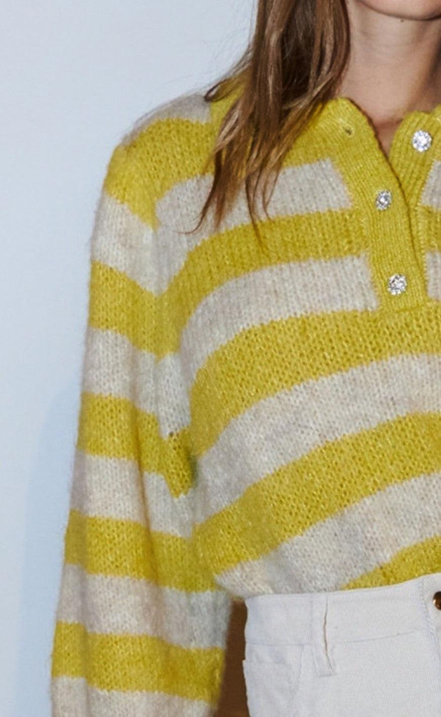 Lollys Laundry Bluse - Dylan Jumper - Yellow