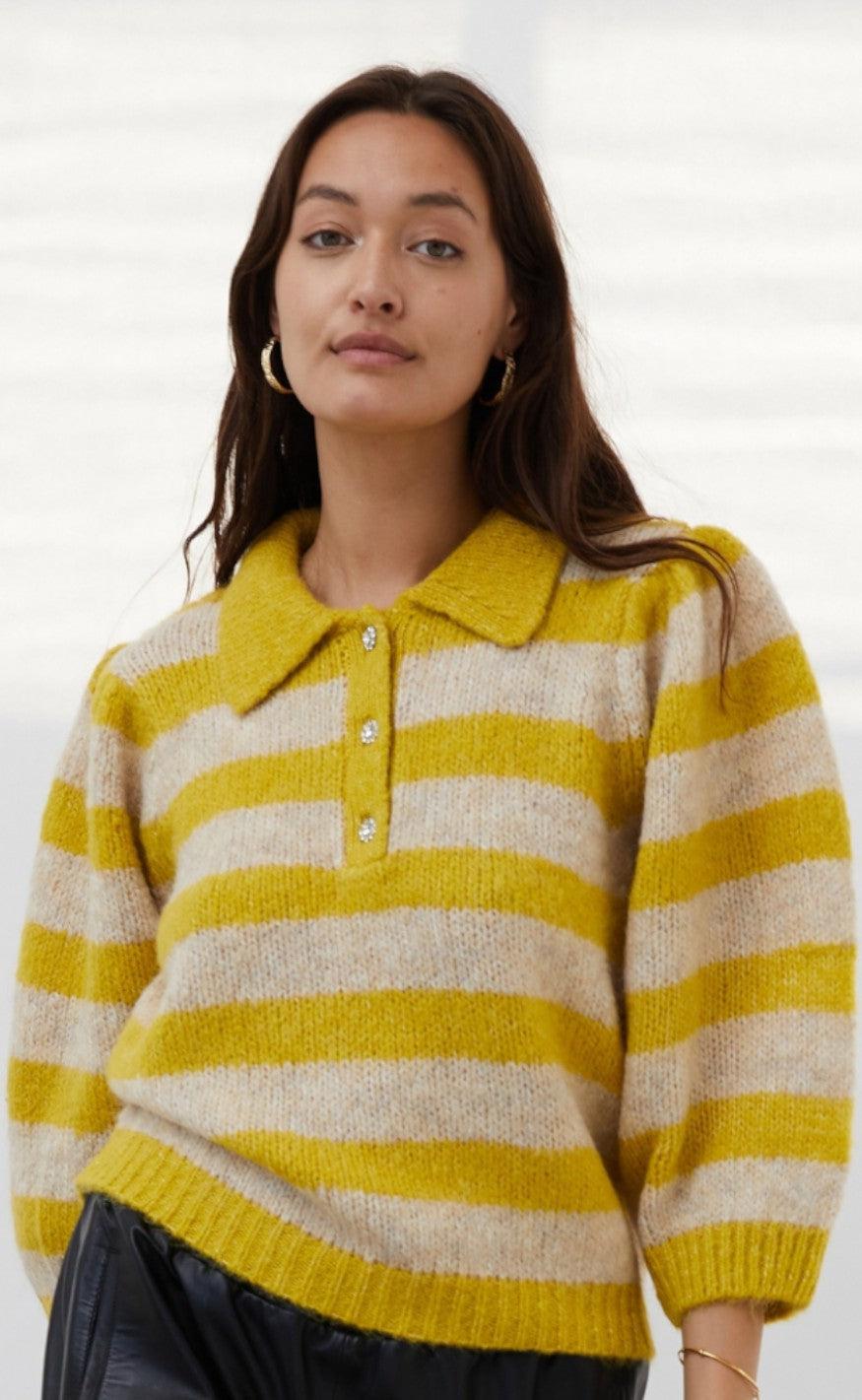 Lollys Laundry Bluse - Dylan Jumper - Yellow