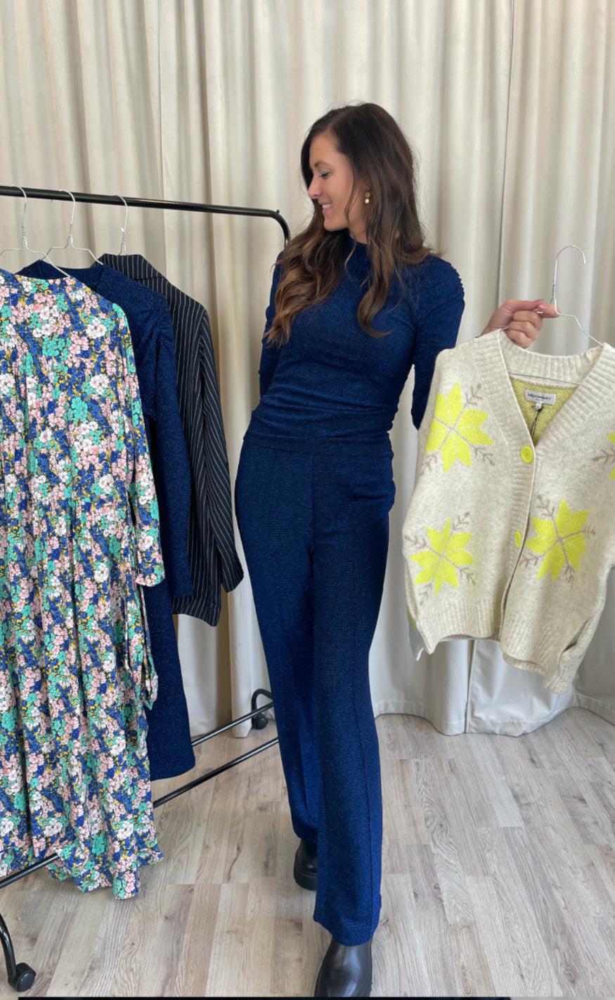 Lollys Laundry Bluse - Ellen - Dark Blue