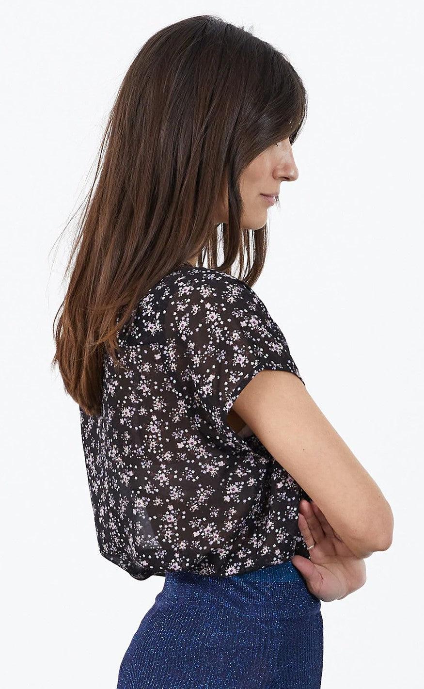 Lollys Laundry Bluse - Heather - Black