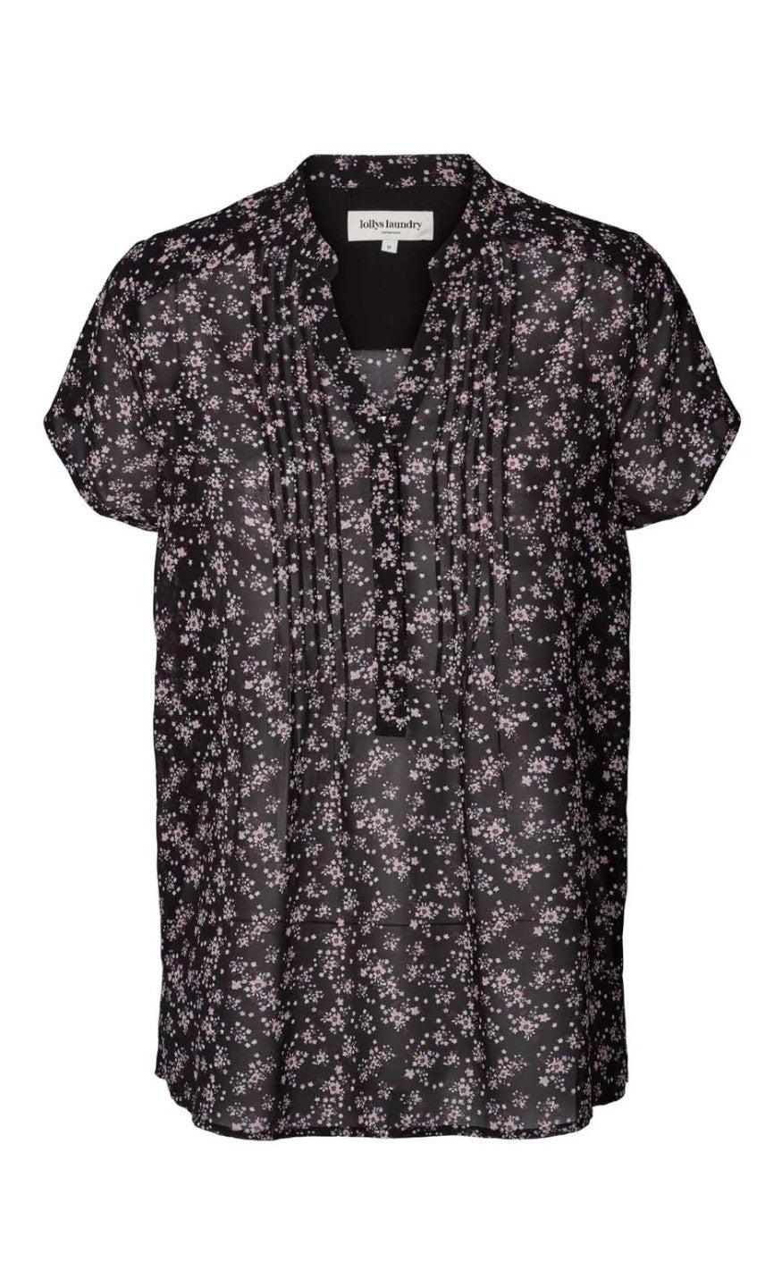 Lollys Laundry Bluse - Heather - Black