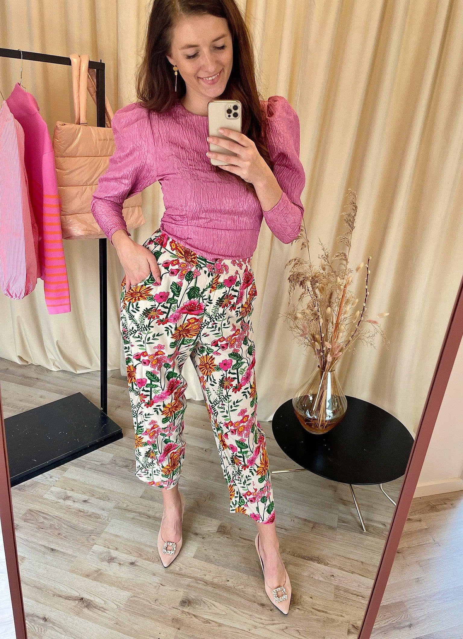 Lollys Laundry Bukser - Maise - Flower Print