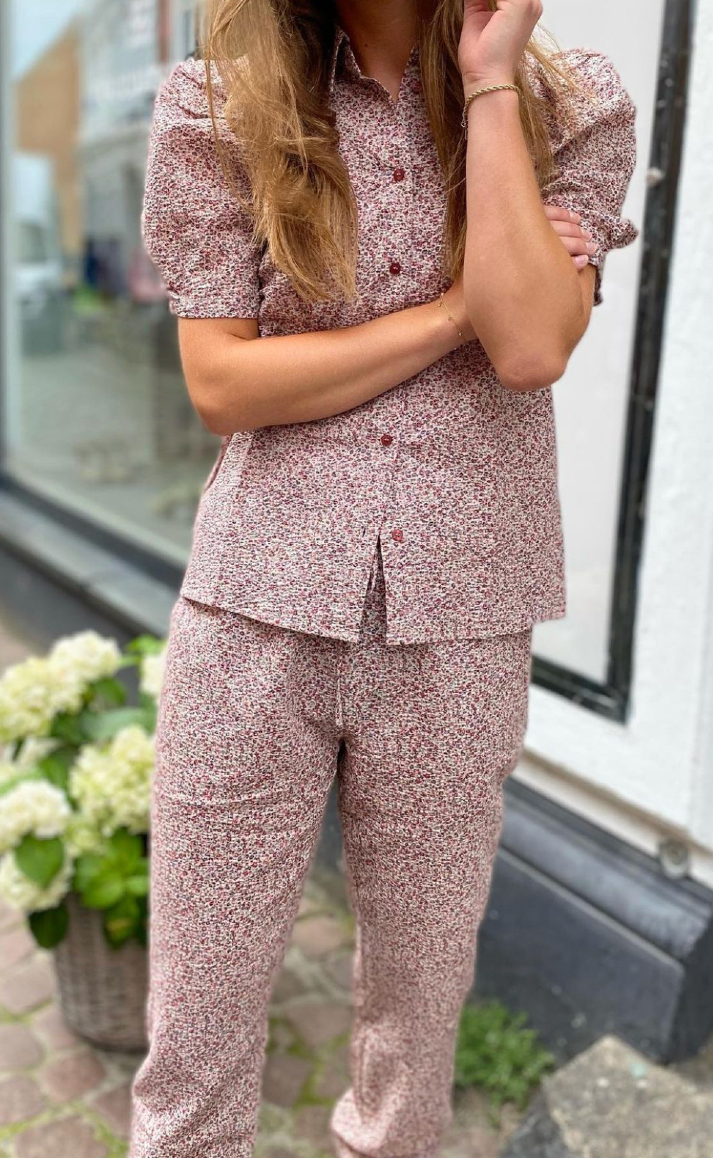 Lollys Laundry Bukser - Mona - Dusty Rose