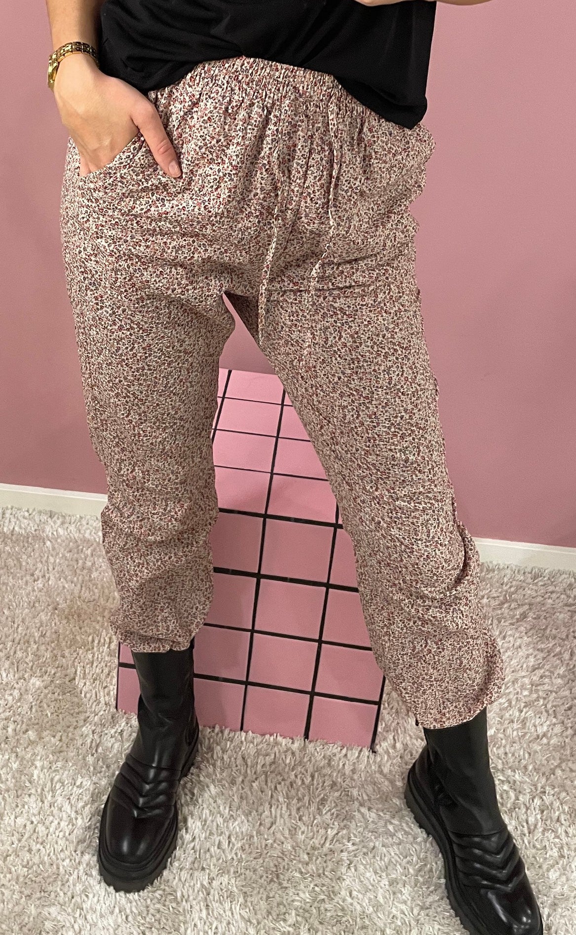 Lollys Laundry Bukser - Mona - Dusty Rose