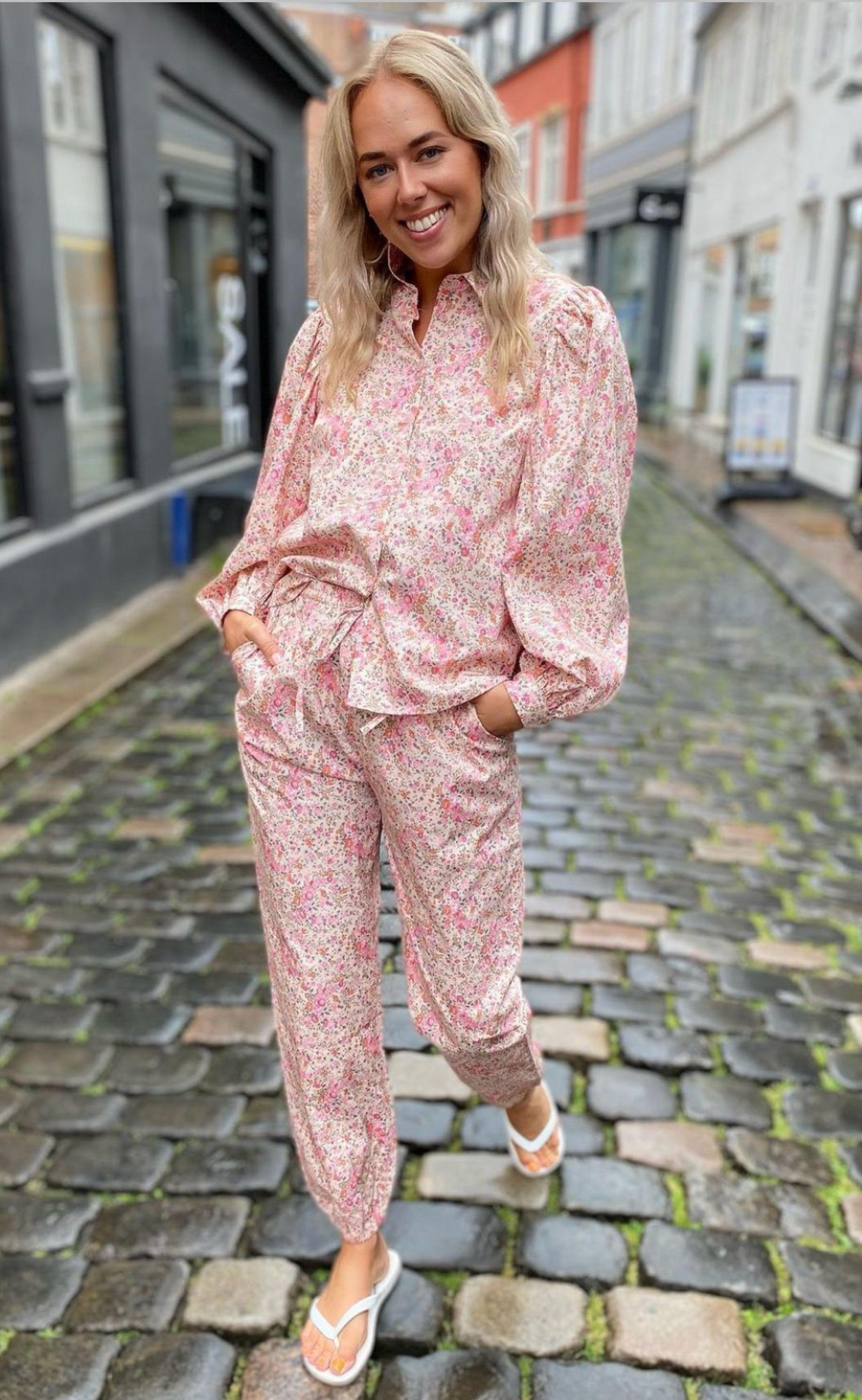 Lollys Laundry Bukser - Mona - Flower Print