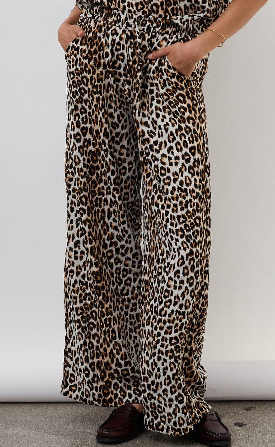 Lollys Laundry Bukser - Rita - Leopard Print