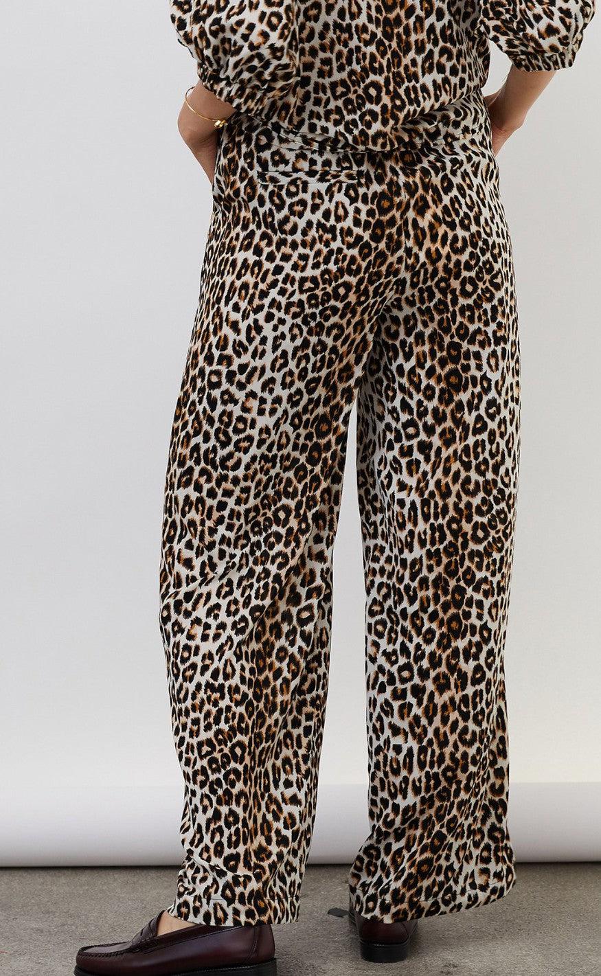 Lollys Laundry Bukser - Rita - Leopard Print