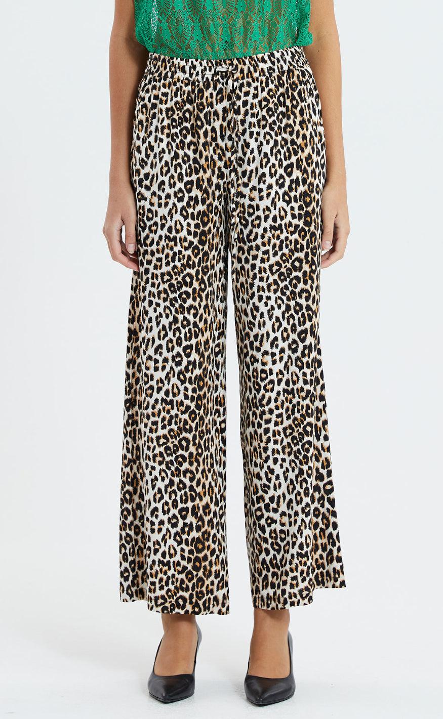 Lollys Laundry Bukser - Rita - Leopard Print