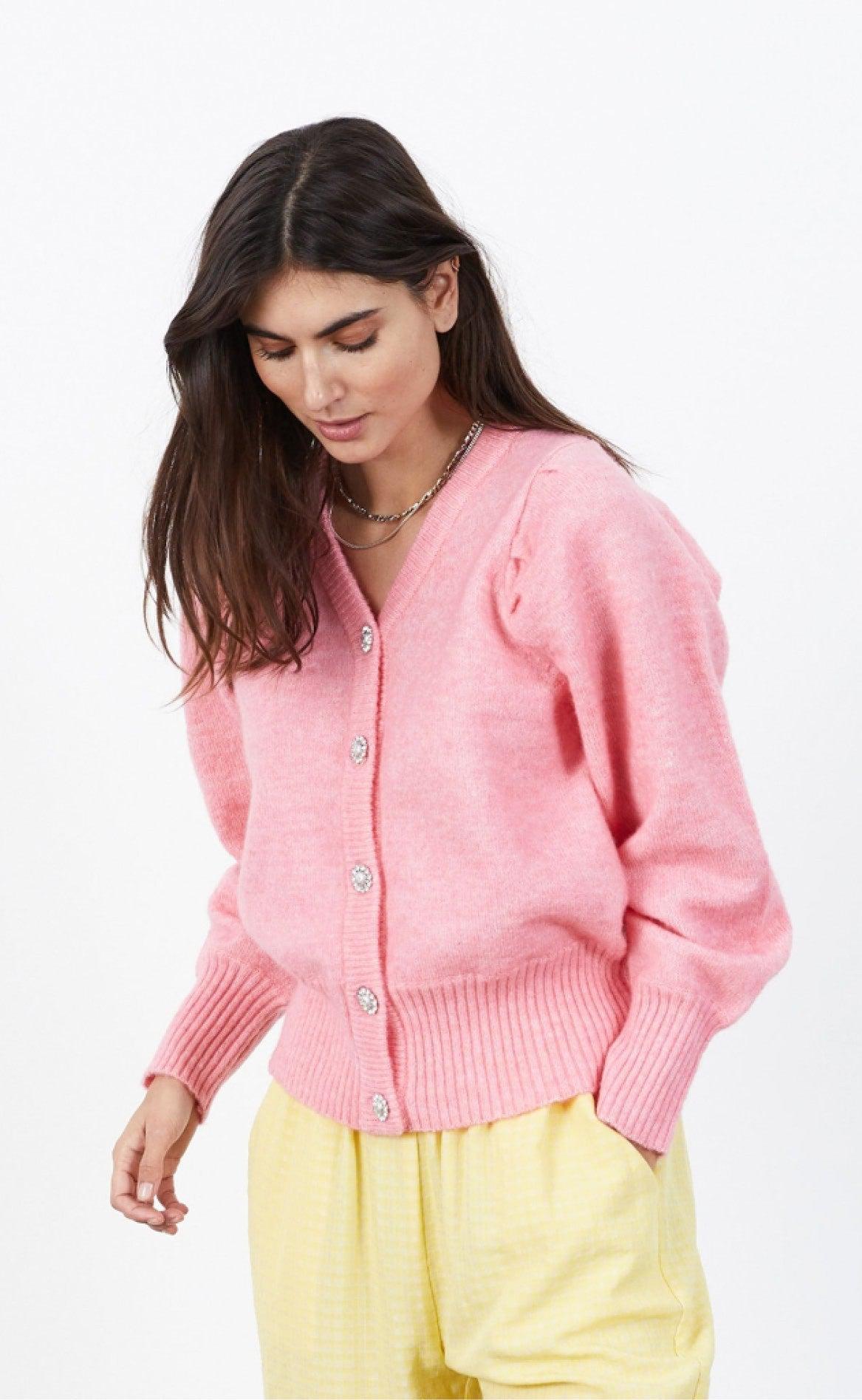 Lollys Laundry Cardigan - Laura - Bubblegum