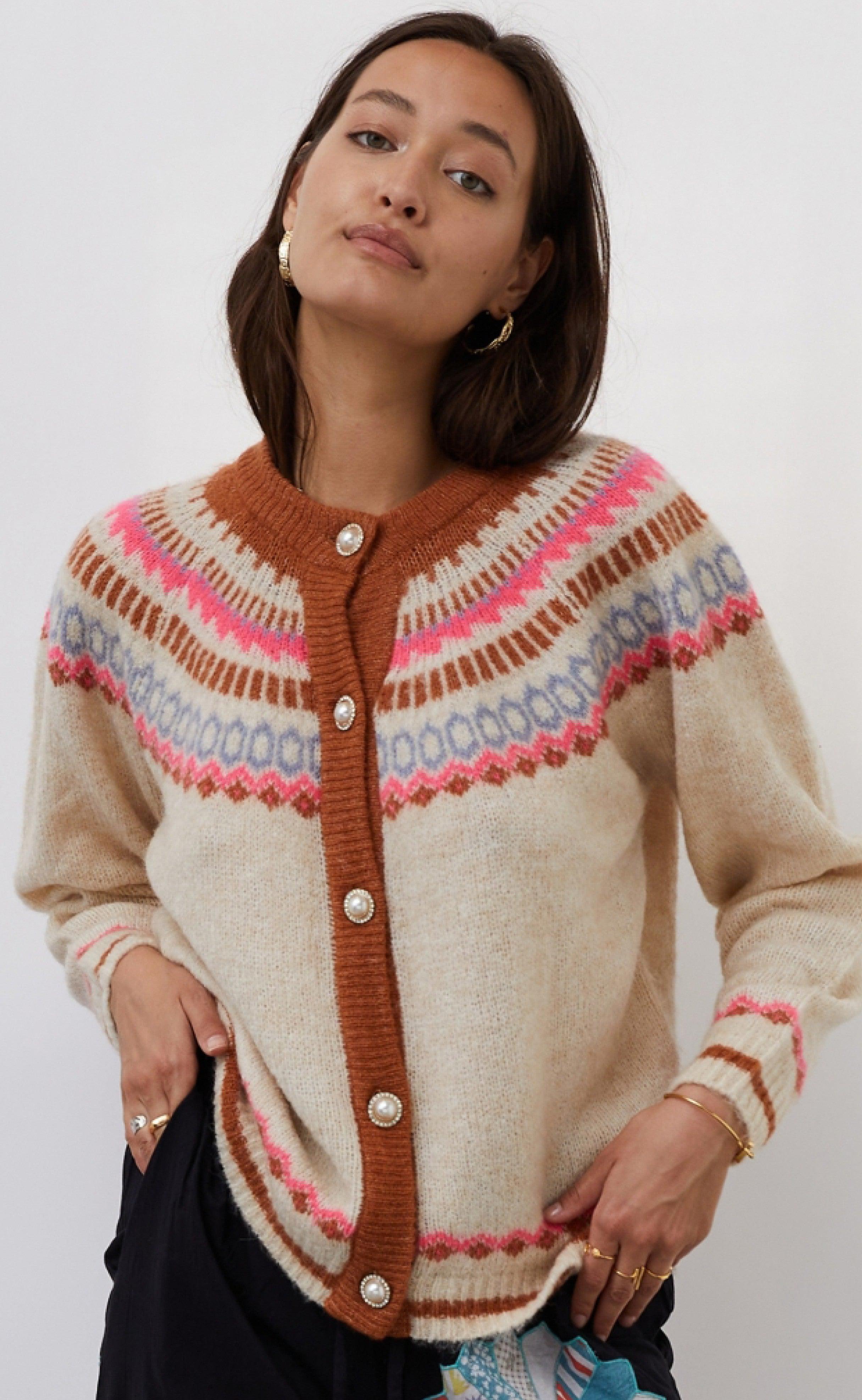 Lollys Laundry Cardigan - Nova - Creme