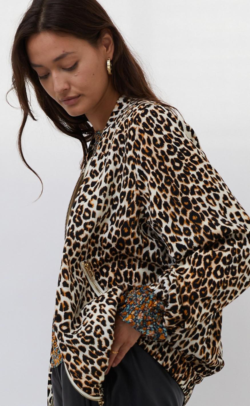 Lollys Laundry Jakke - Sibling - Leopard Print