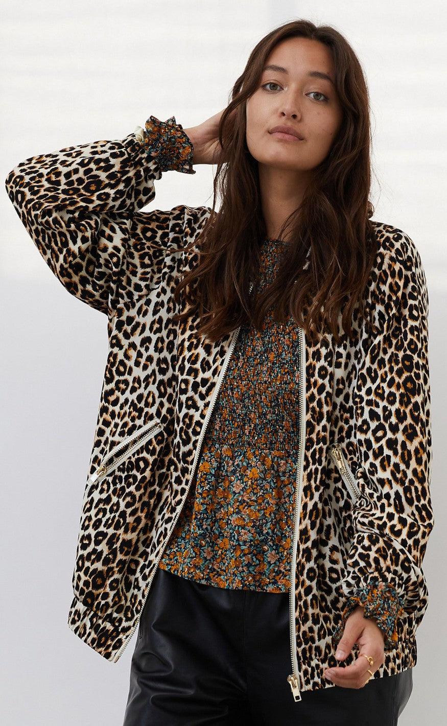 Lollys Laundry Jakke - Sibling - Leopard Print