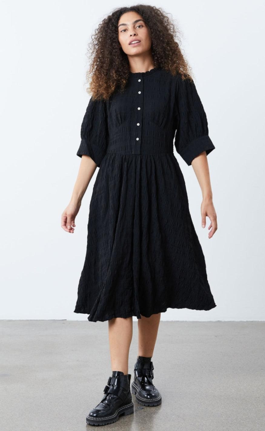 Lollys Laundry Kjole - Boston - Black