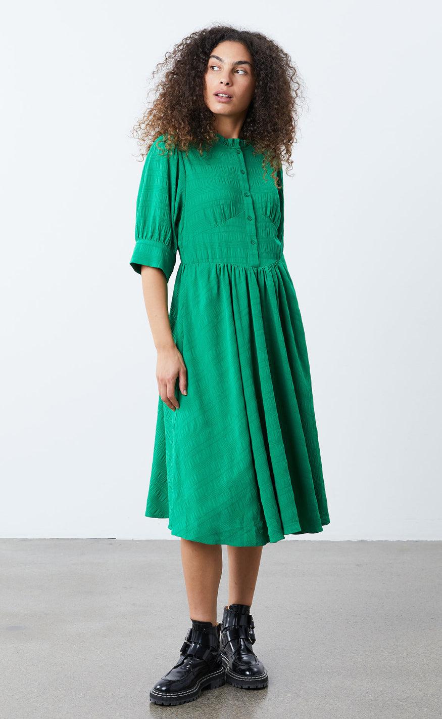 Lollys Laundry Kjole - Boston - Green
