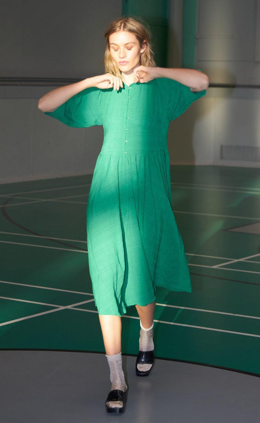 Lollys Laundry Kjole - Boston - Green