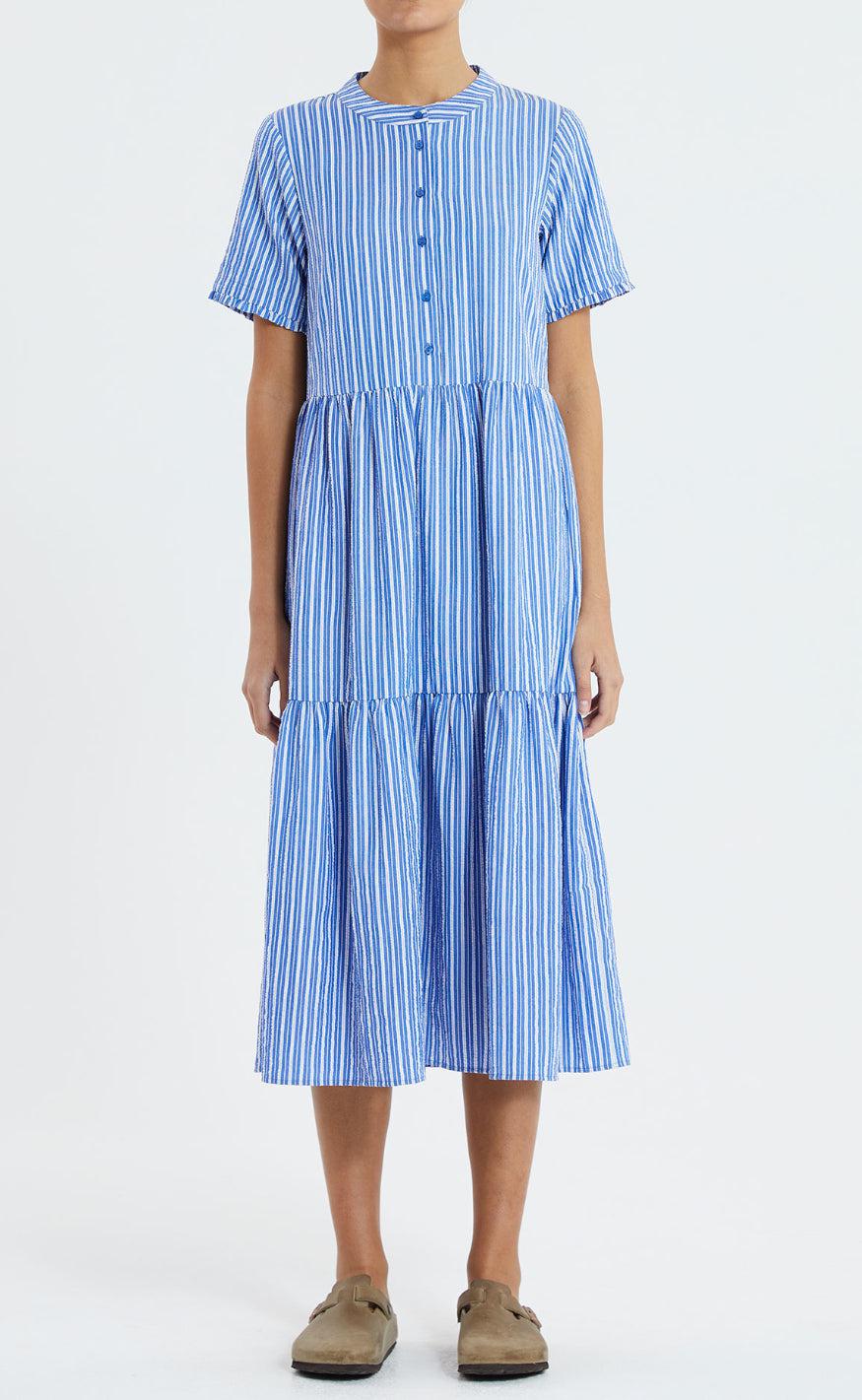 Lollys Laundry Kjole - Fie - Blue
