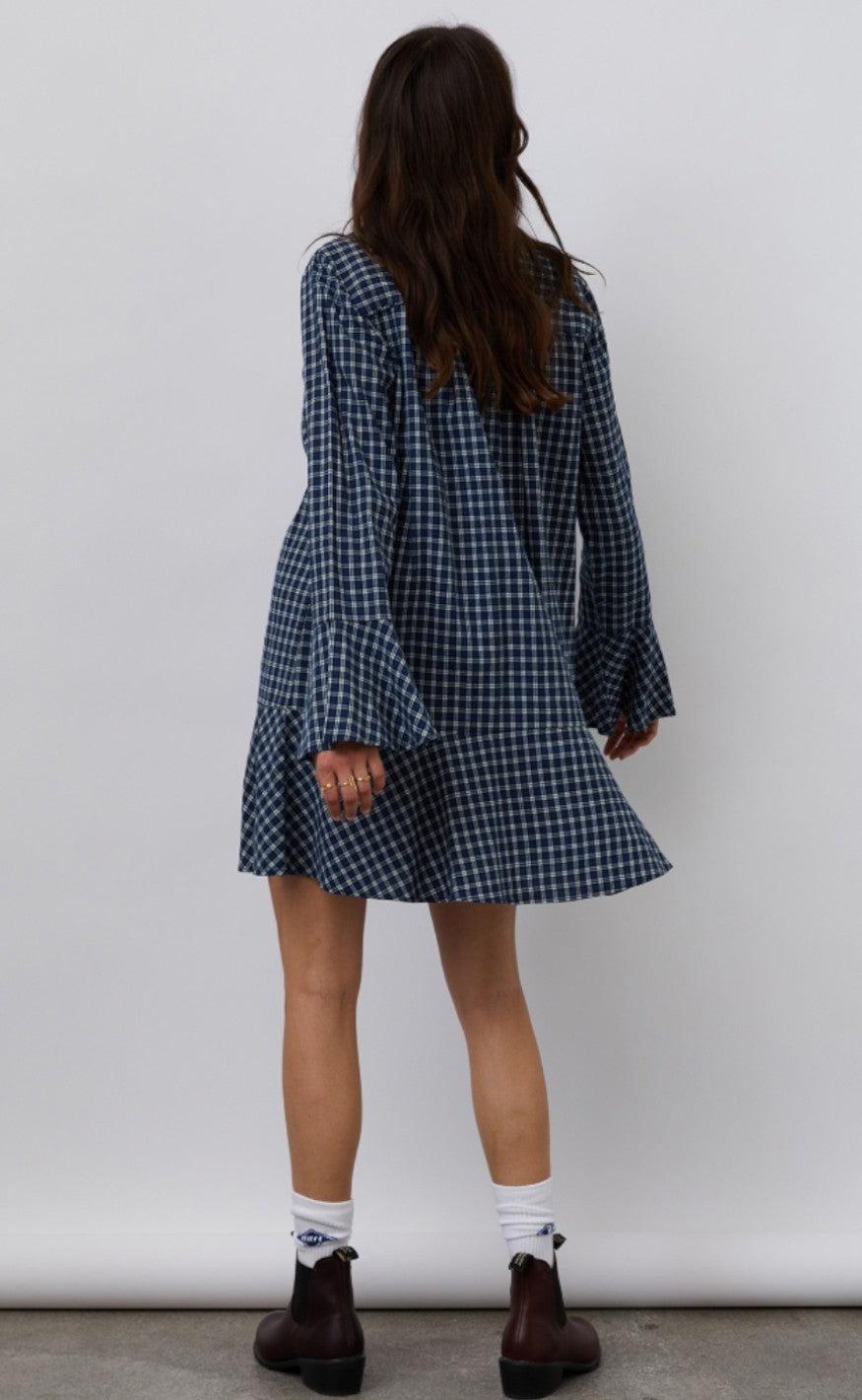 Lollys Laundry Kjole - Haddy - Blue