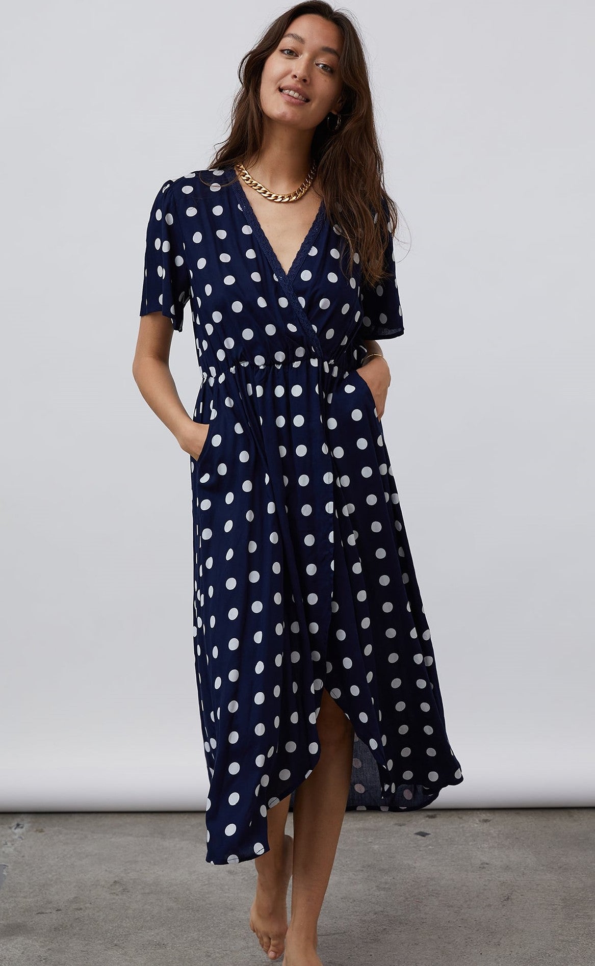 Lollys Laundry Kjole - Marie - Dark Navy