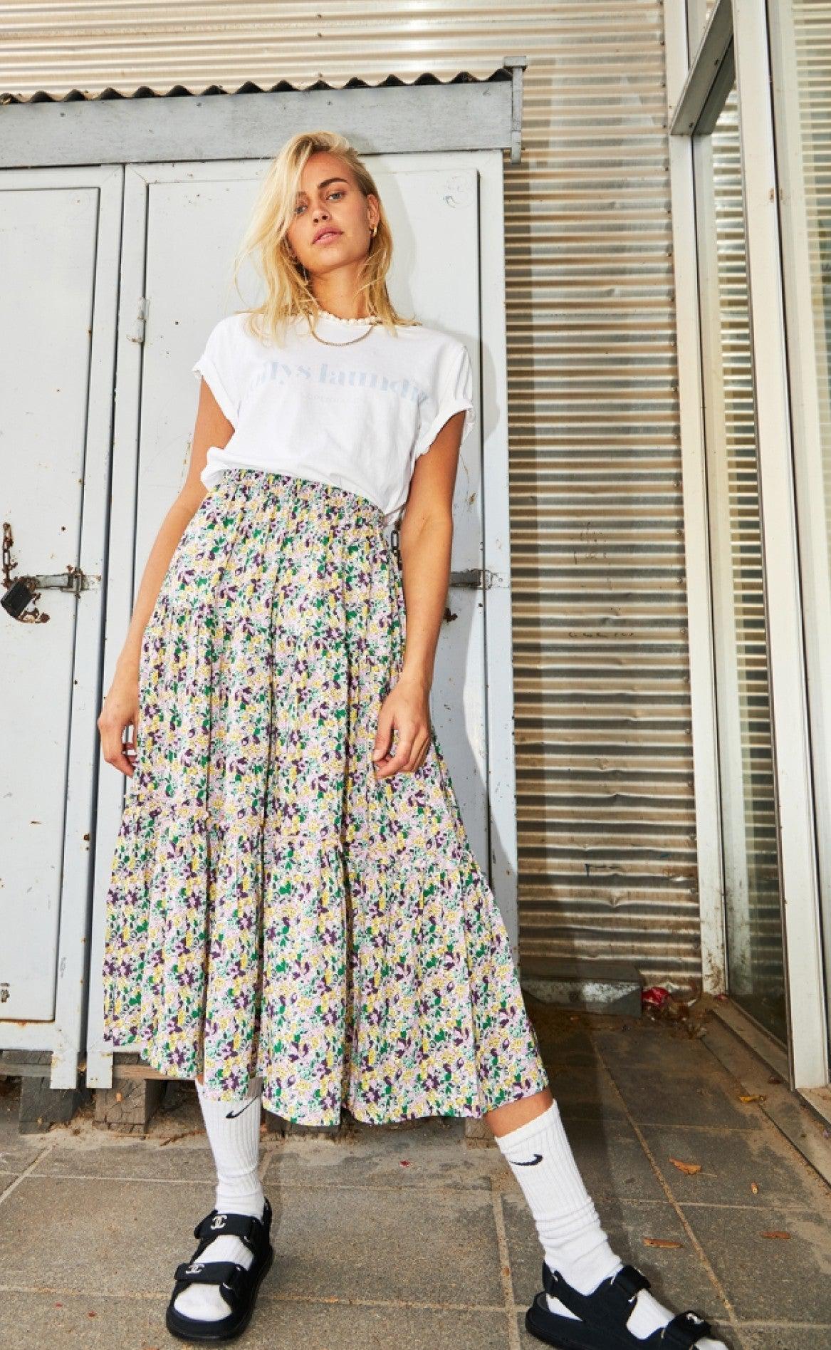 Lollys Laundry Nederdel - Morning - Multi