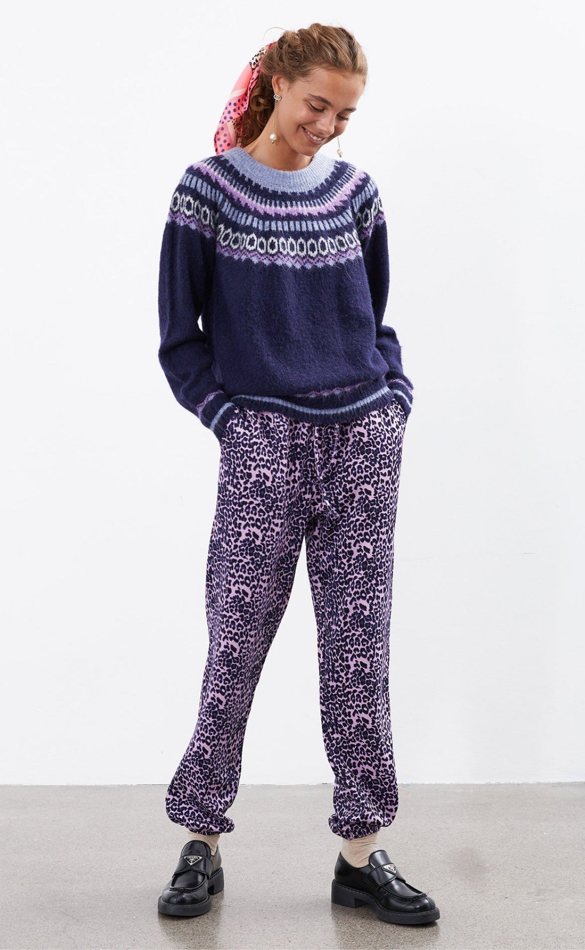 Lollys Laundry Pants - Mona - Leopard Print