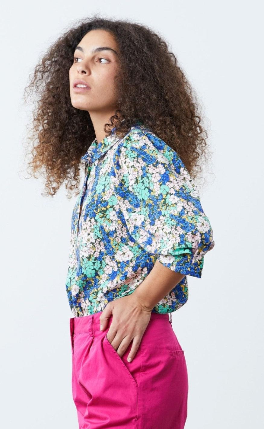 Lollys Laundry Skjorte - Bono - Flower Print 2