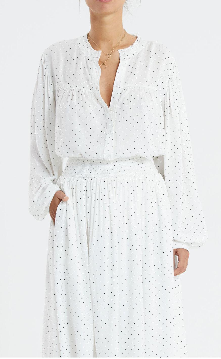 Lollys Laundry Skjorte - Cara - Dot Print