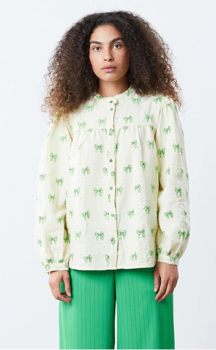 Lollys Laundry Skjorte - Cara - Neon Green