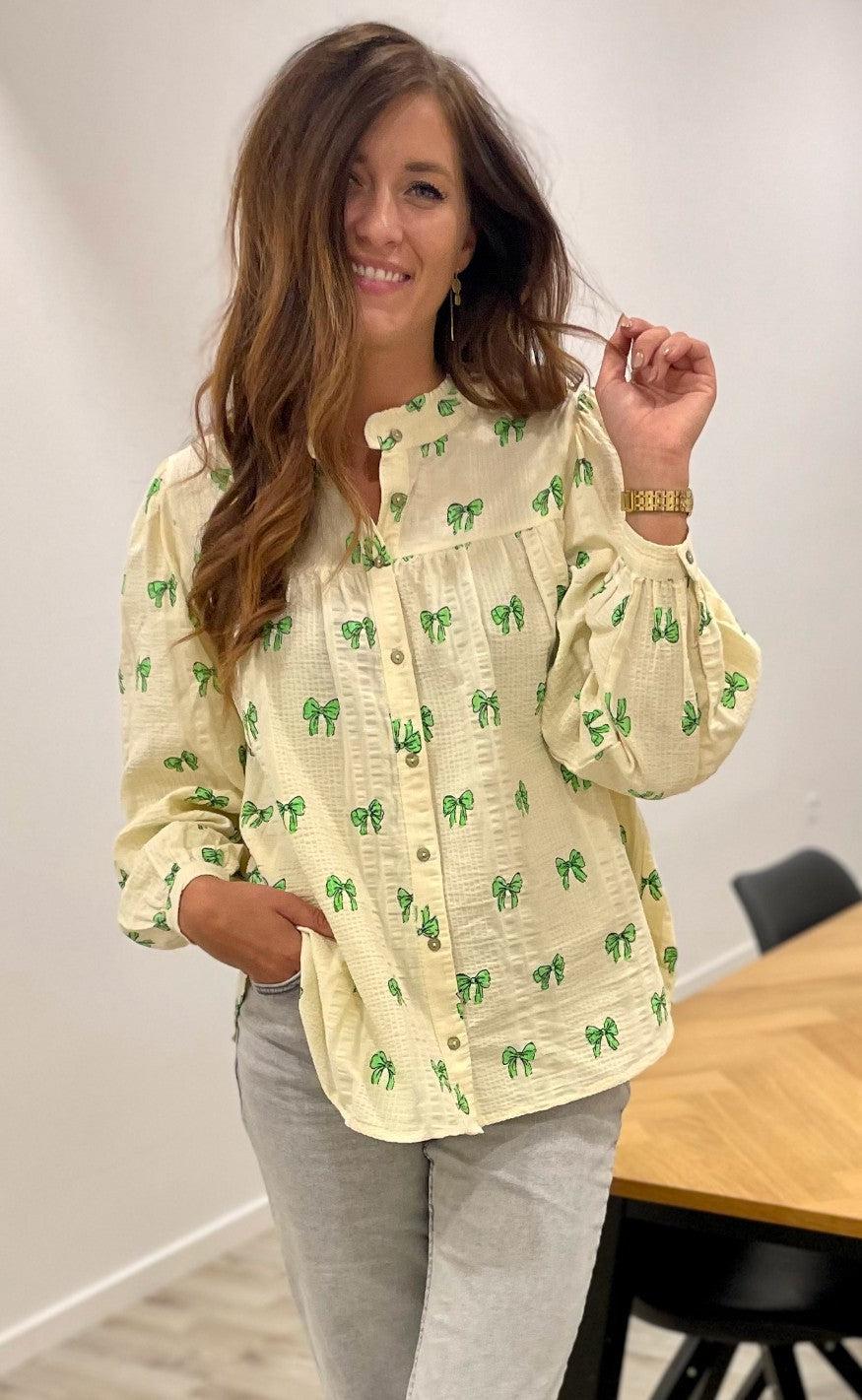 Lollys Laundry Skjorte - Cara - Neon Green
