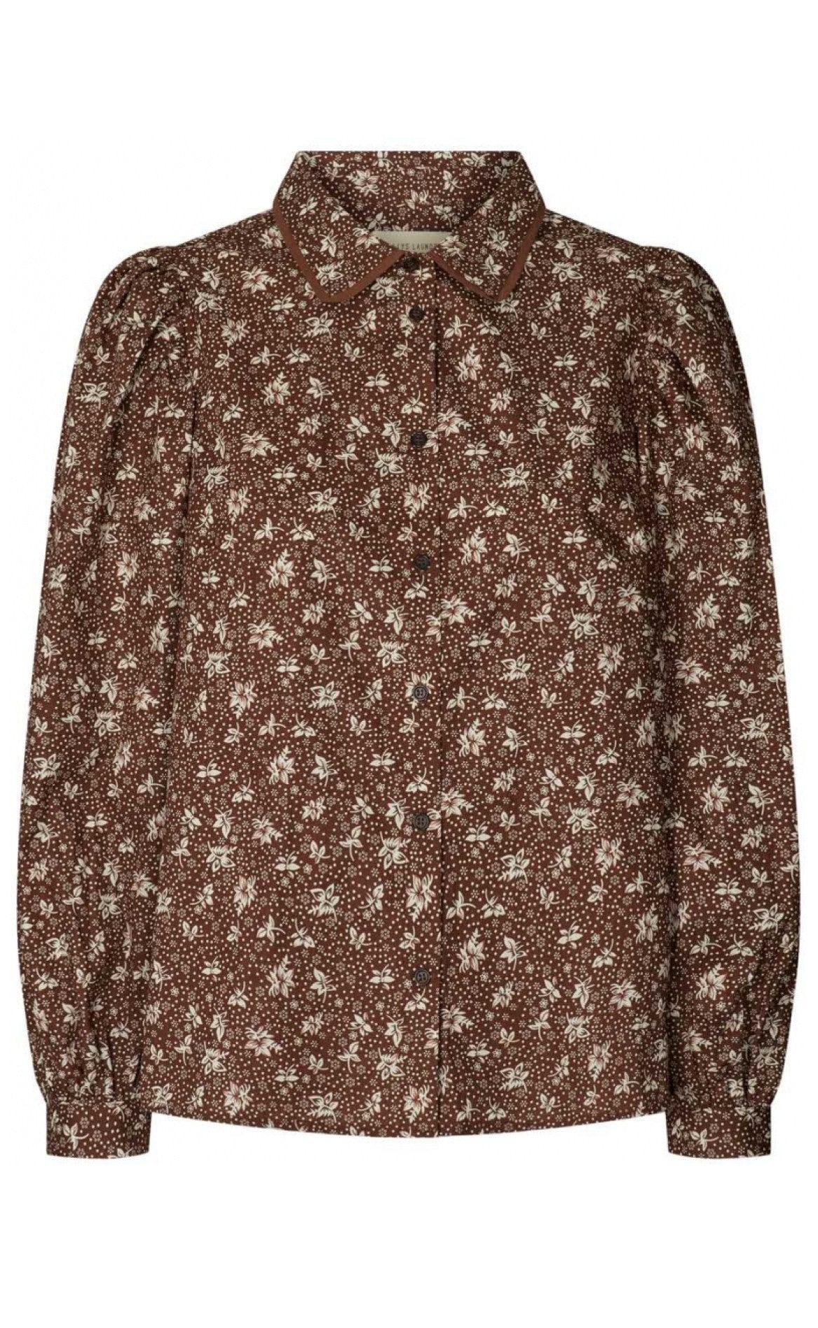 Lollys Laundry Skjorte - Diddie - Flower Print brown