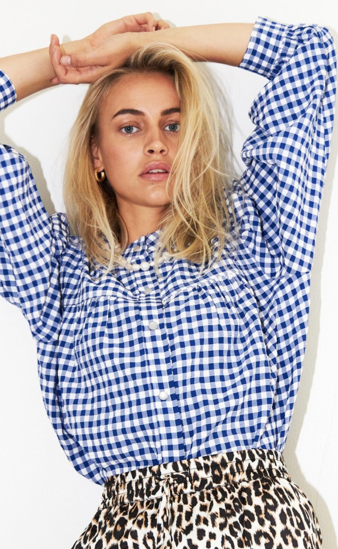Lollys Laundry Skjorte - Frankie - Neon Blue