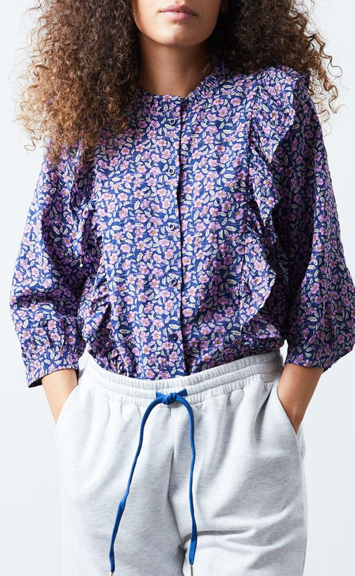 Lollys Laundry Skjorte - Hanni - Flower Print