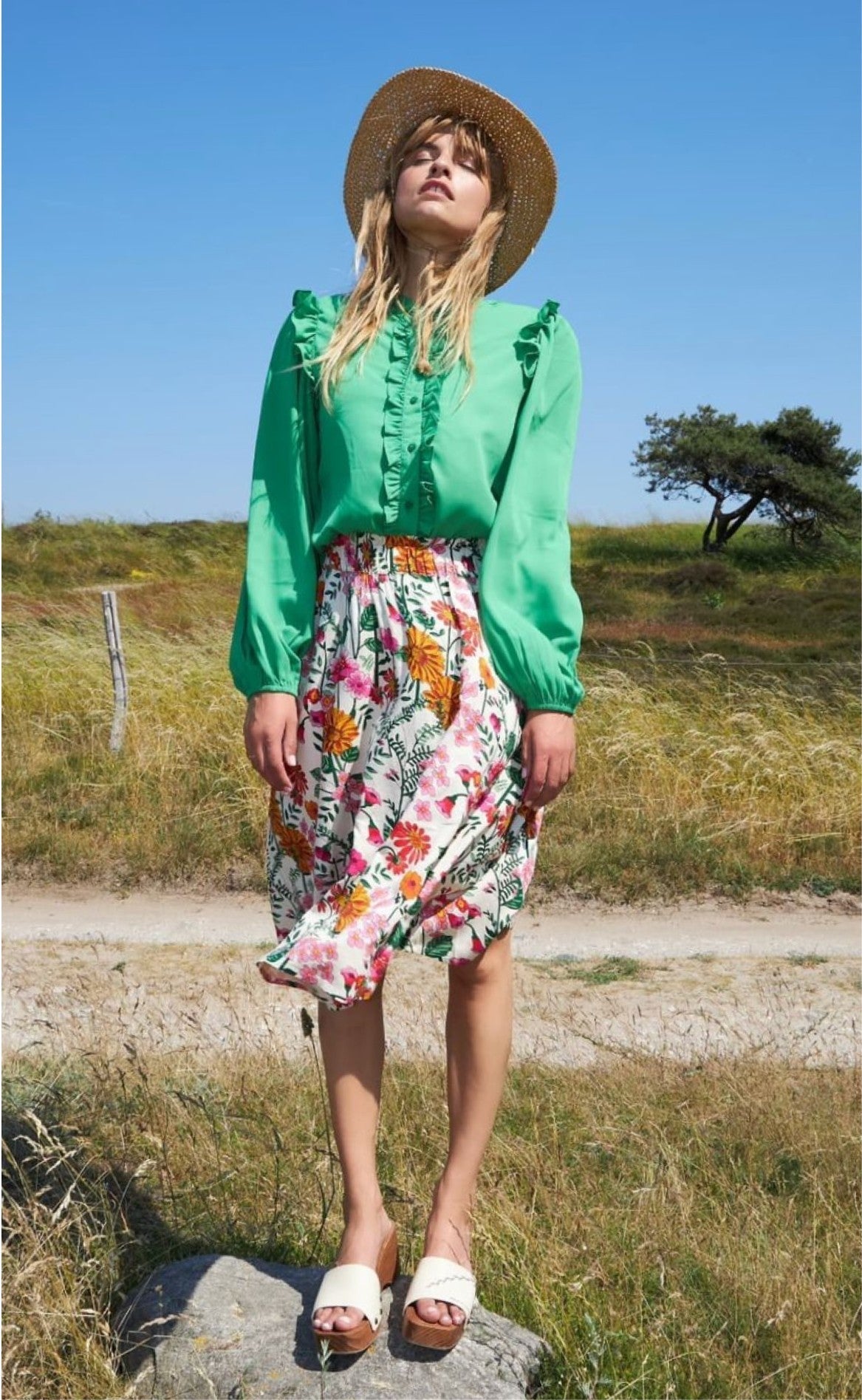 Lollys Laundry Skjorte - Sue - Green