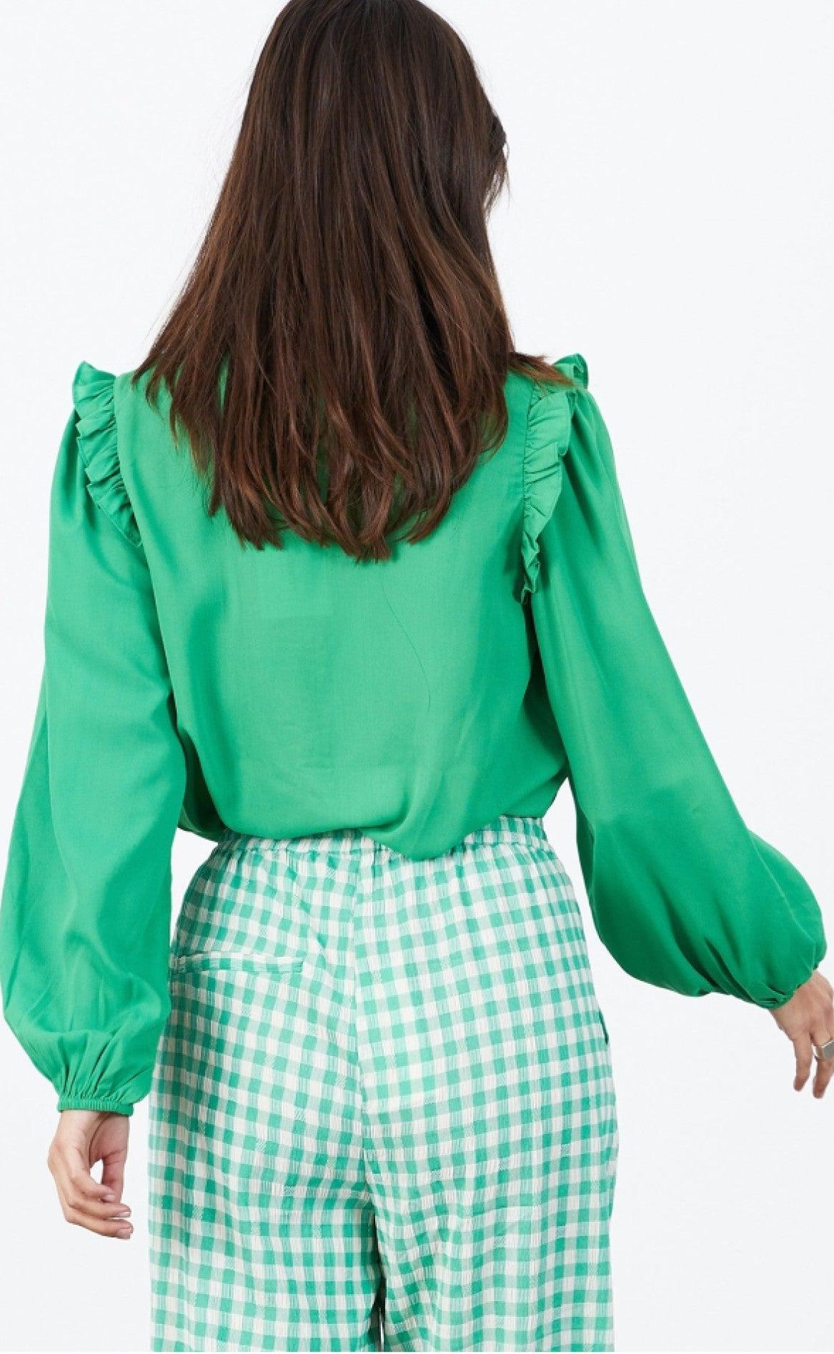 Lollys Laundry Skjorte - Sue - Green