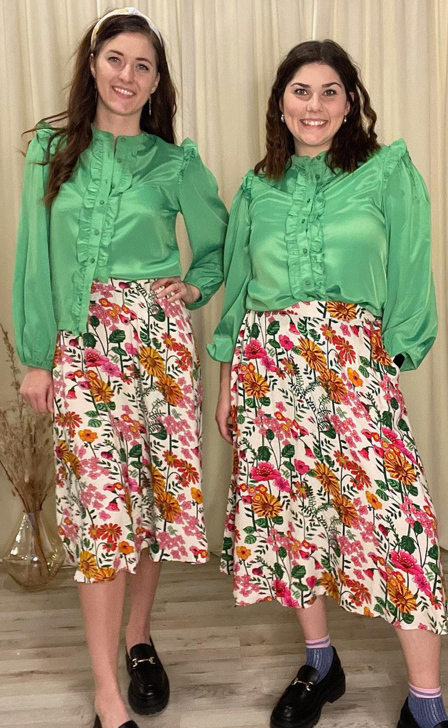 Lollys Laundry Skjorte - Sue - Green