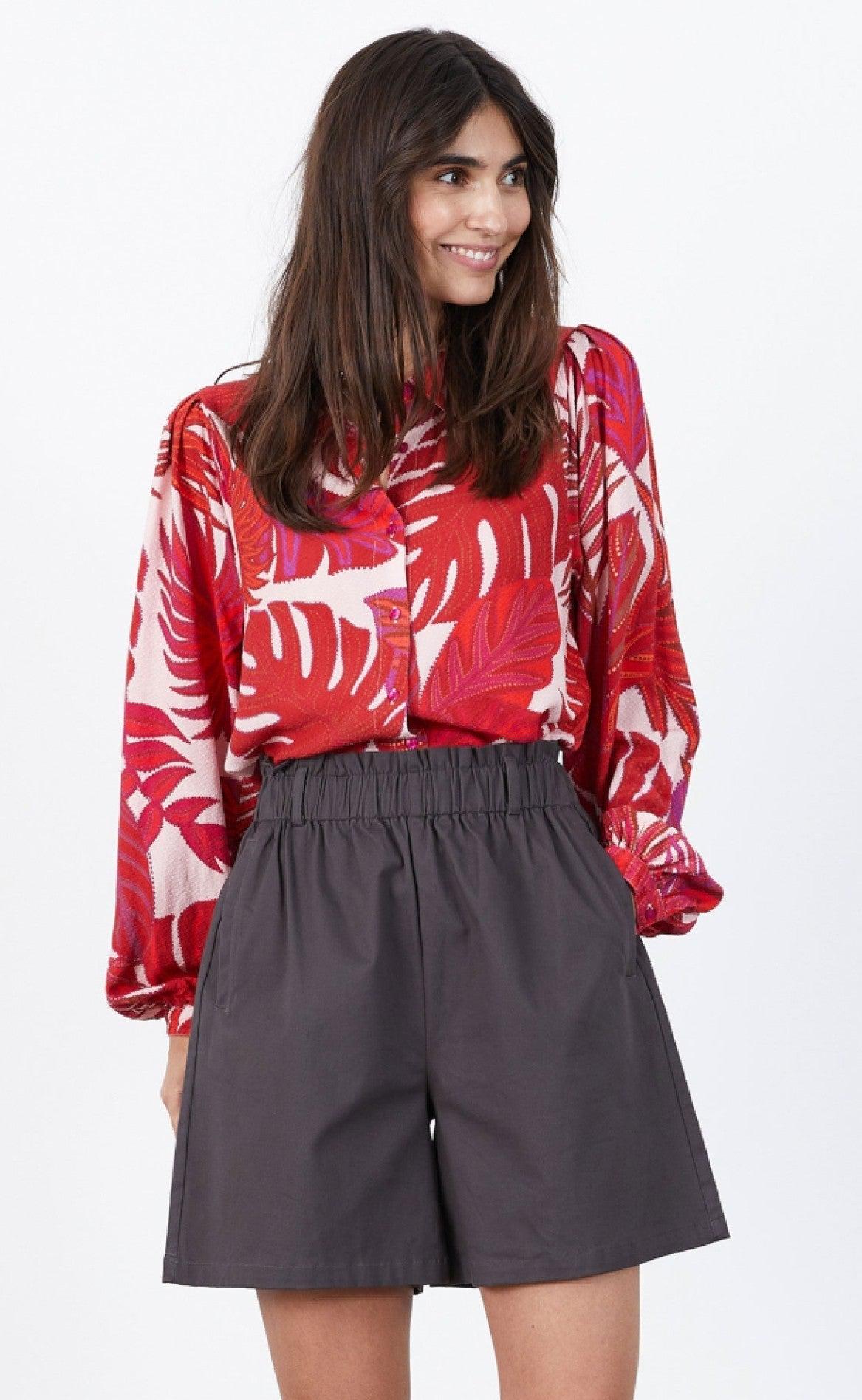Lollys Laundry Skjorte - Twilight - 74 Flower Print