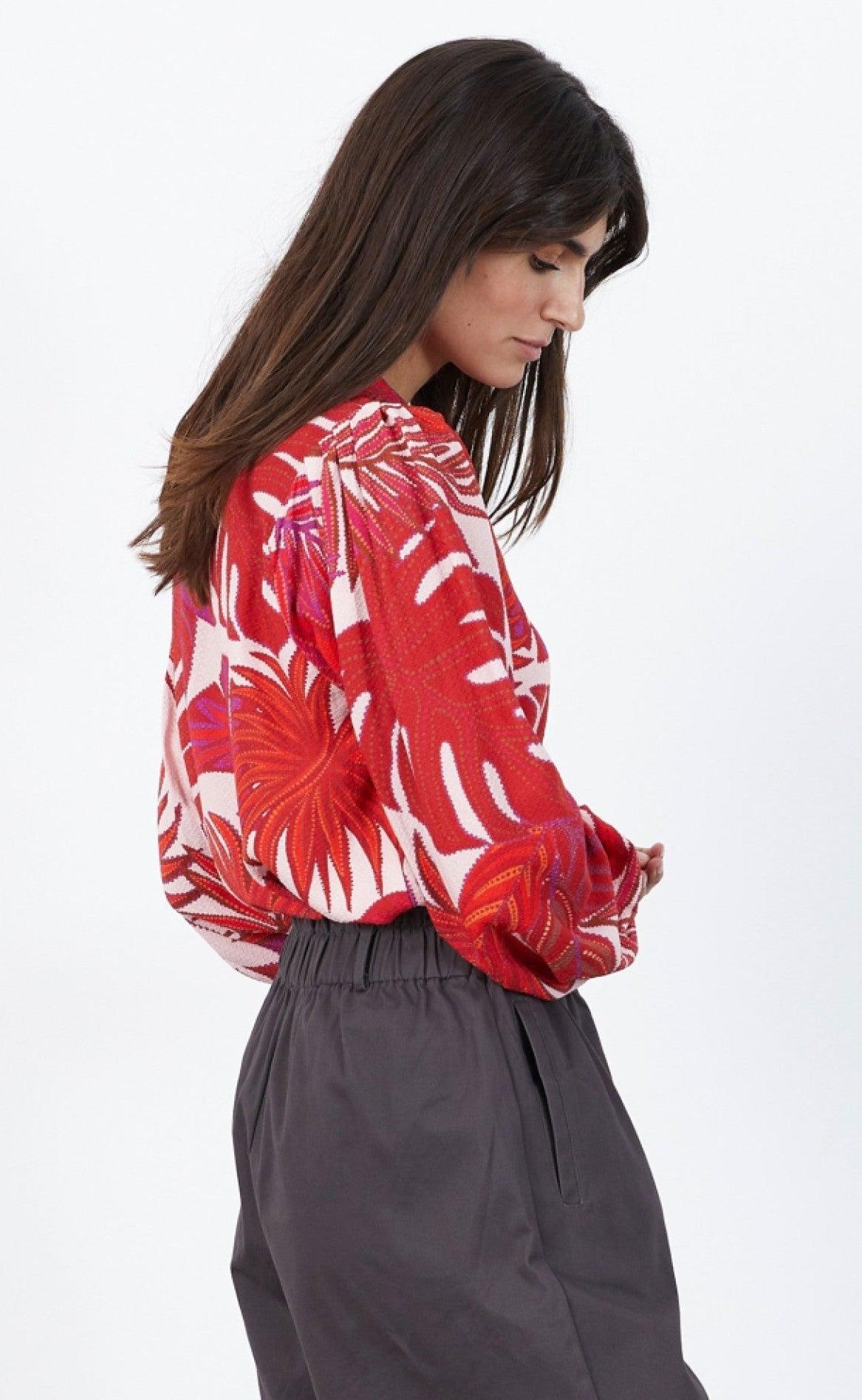 Lollys Laundry Skjorte - Twilight - 74 Flower Print