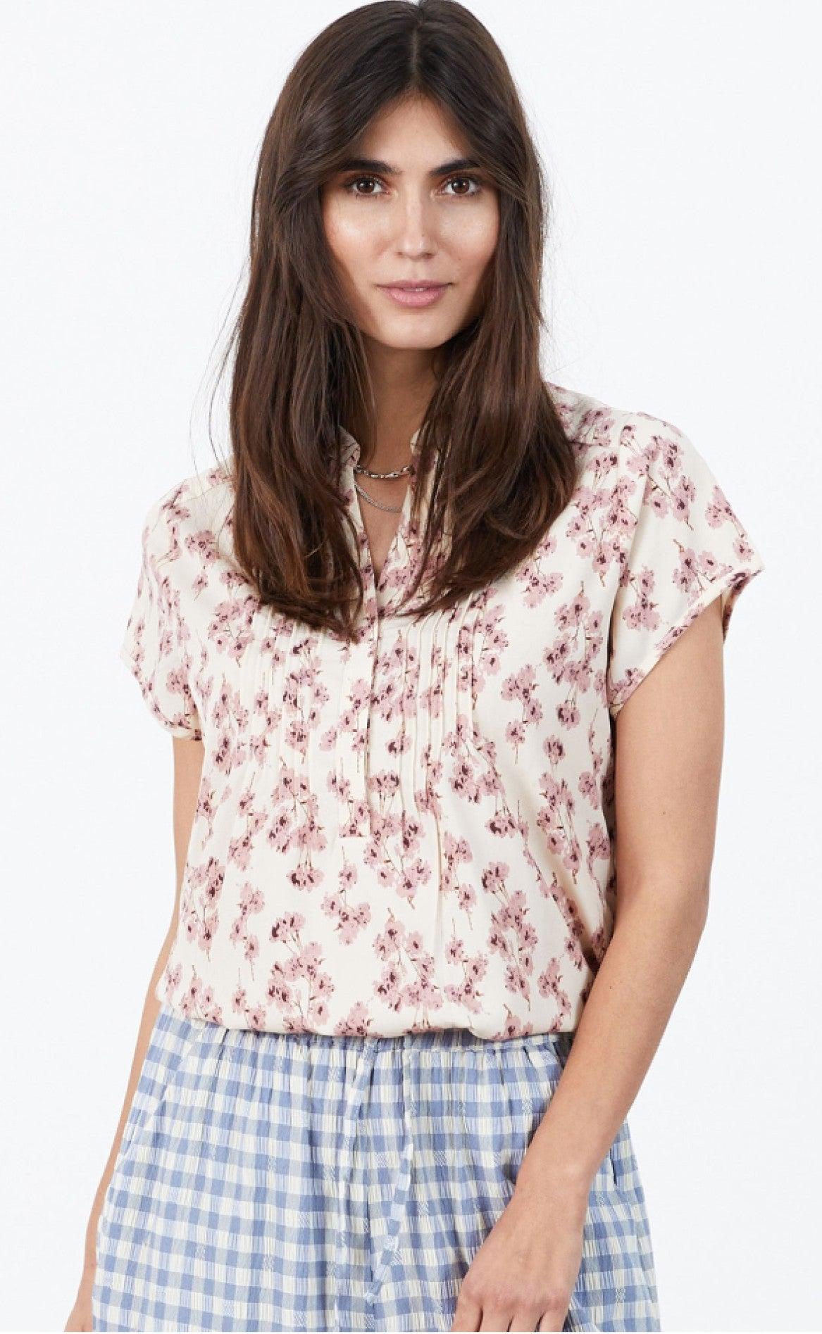 Lollys Laundry Top - Heather - Creme