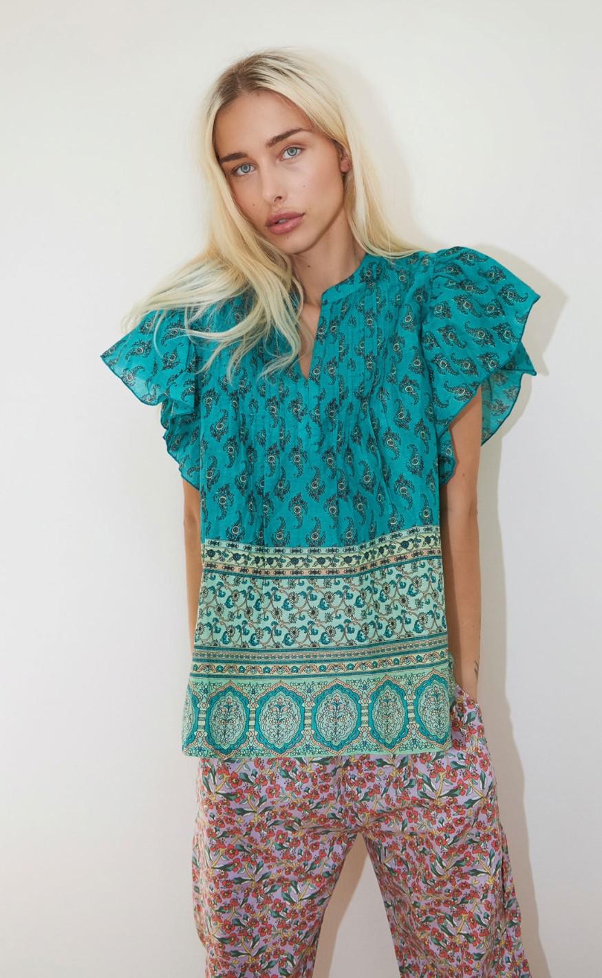 Lollys Laundry Top - Isabel - Green