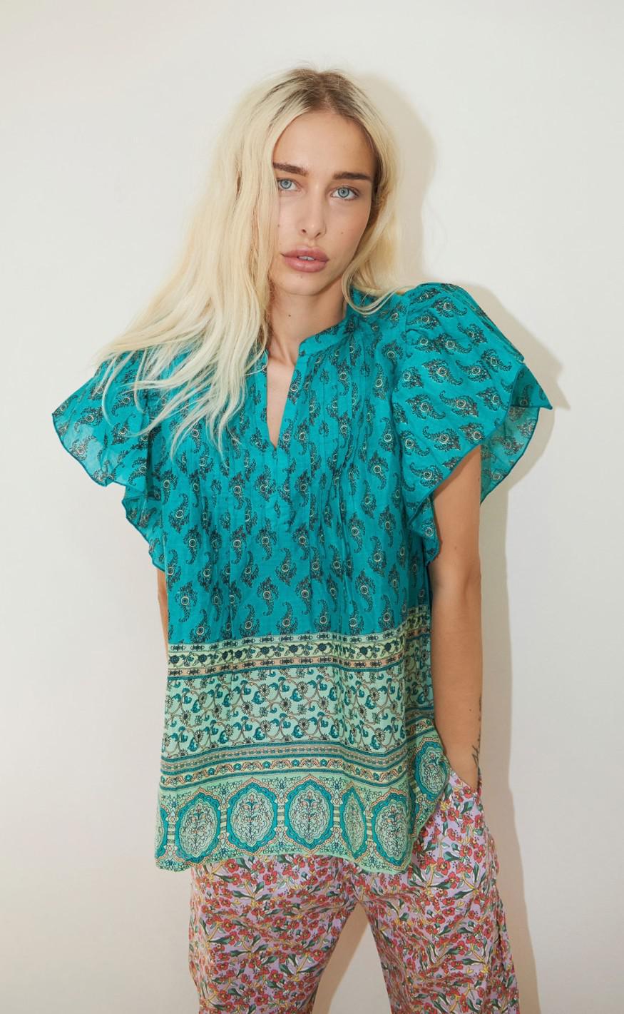 Lollys Laundry Top - Isabel - Green