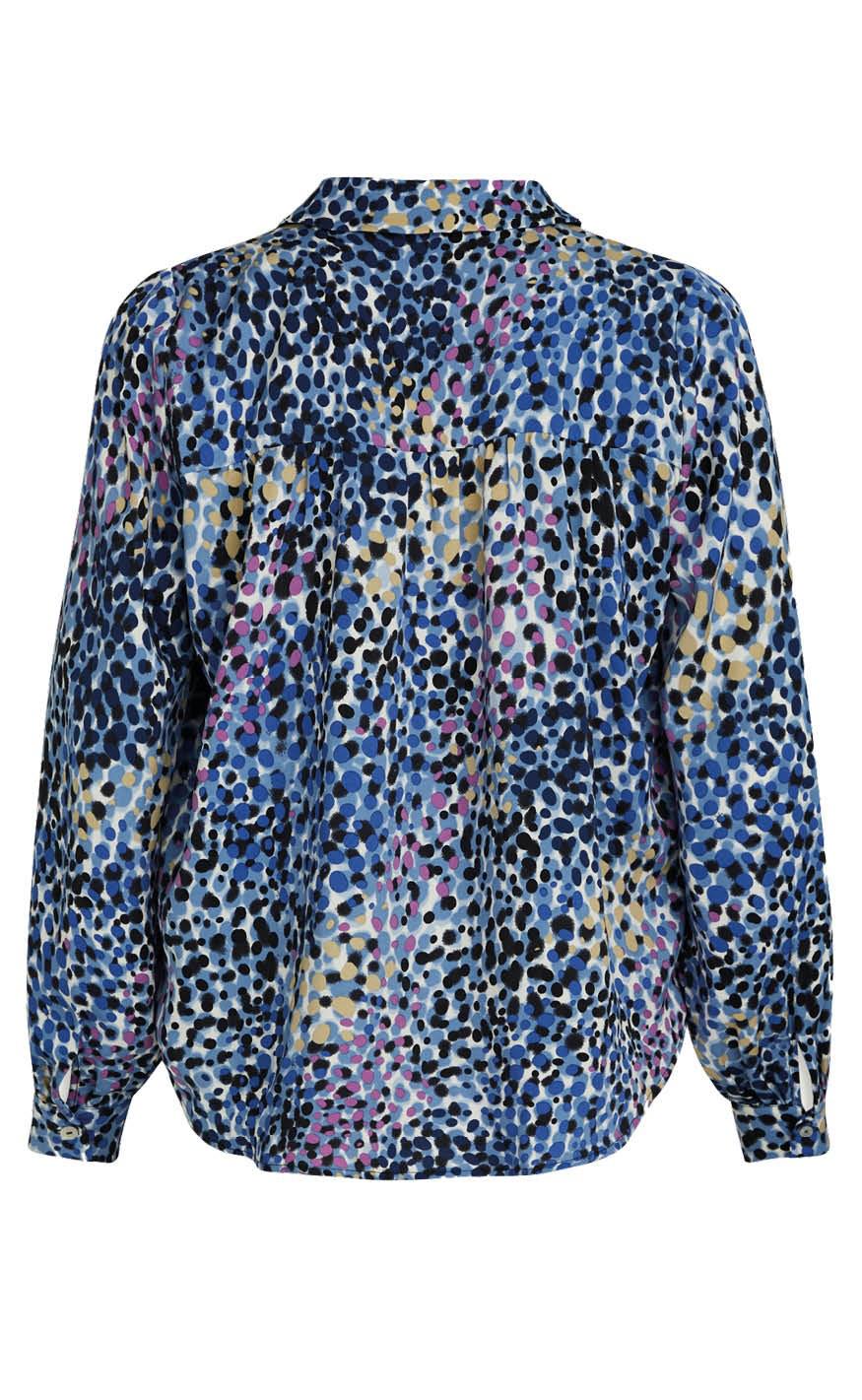 Love & Divine Bluse - Love425-7 - Blue/Dot