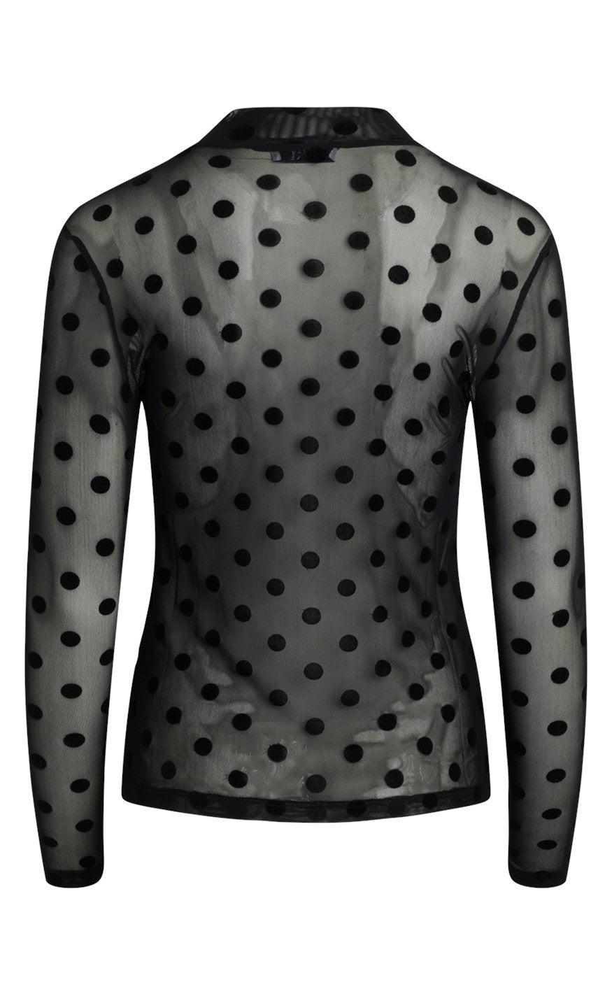 Love & Divine Bluse - Love525-8 - Dot / Black